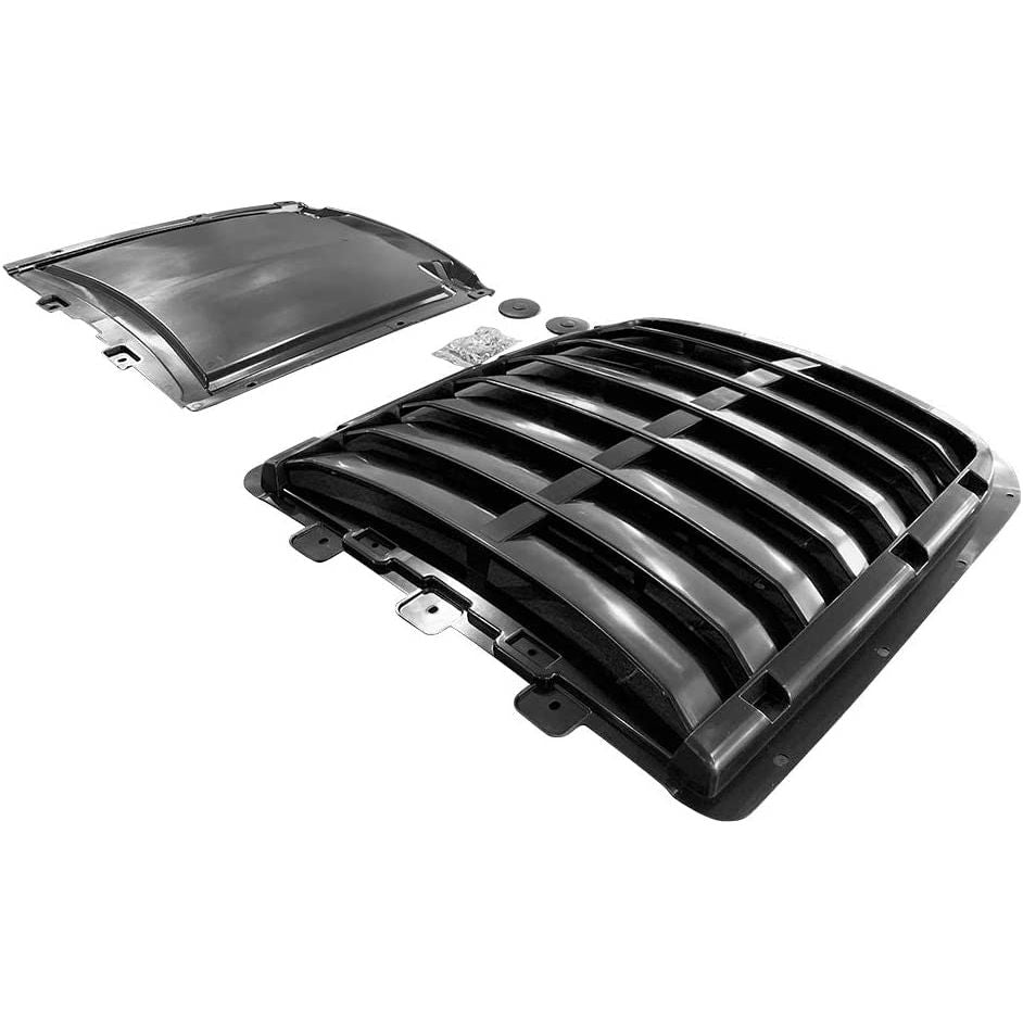 2015-2017 Ford Mustang - GT500 Style Black Front Hood Cover Aluminum - NP Motorsports