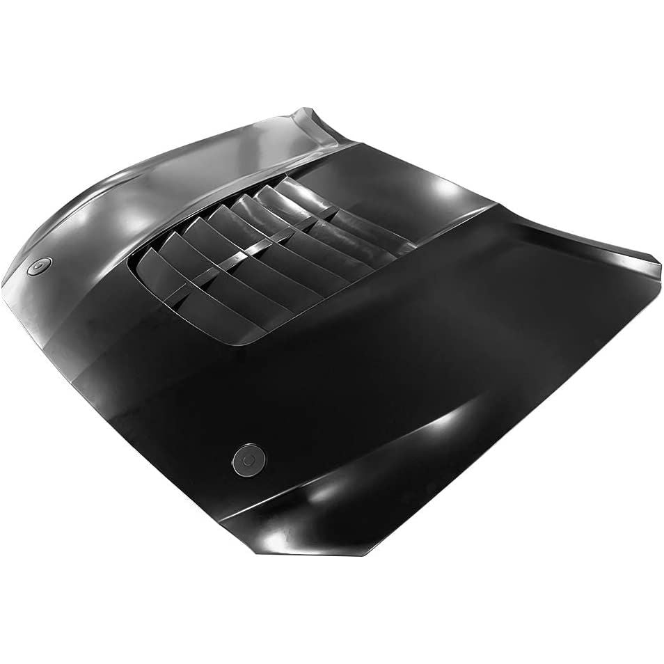 2015-2017 Ford Mustang - GT500 Style Black Front Hood Cover Aluminum - NP Motorsports