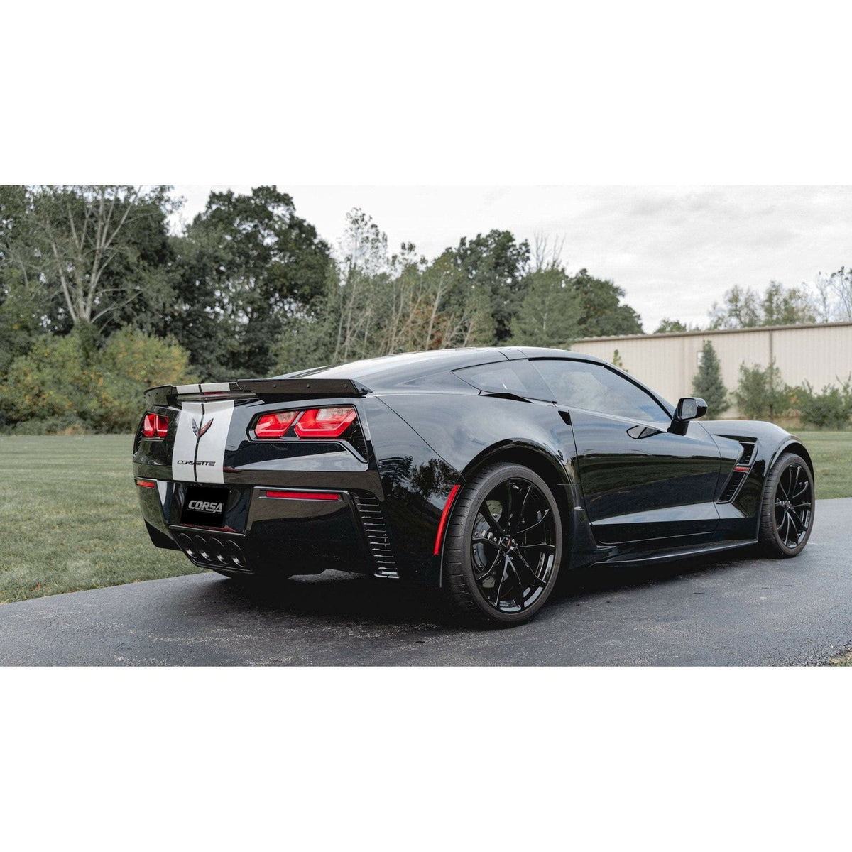 2015-2019 C7 Chevrolet Corvette | Grand Sport Z06 ZR1 | CORSA Performance 2.75" Axleback Exhaust Dual Rear Exit | Quad 4.5" Polished Pro-Series Tips - TAG Motorsports