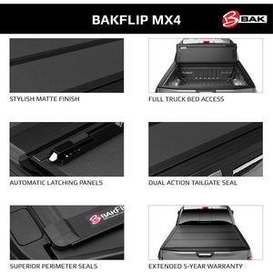 2015-2020 Ford F150 | BAKFlip MX4 Hard Folding Truck Bed Tonneau Cover 448329 - Truck Accessories Guy
