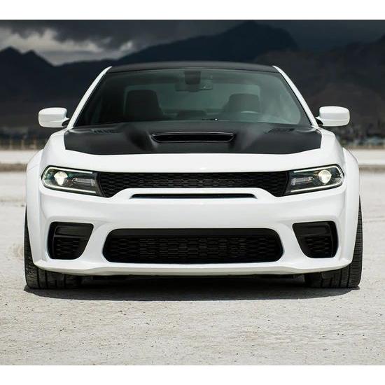 2015-2022 Dodge Charger Black SRT Redeye Widebody Style Hood Aluminum - Truck Accessories Guy
