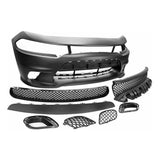 2015-2023 Dodge Charger SRT Style Front Bumper Complete Cover & Grille Set - NP Motorsports