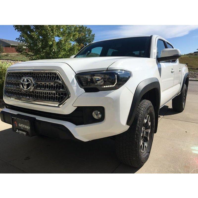 2016-2020 Toyota Tacoma Headlights | Black Headlights | W/ DRL - Truck Accessories Guy