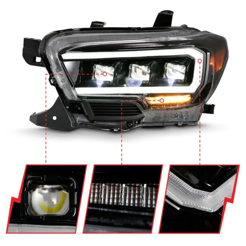 2016-2022 Toyota Tacoma | Anzo USA LED Projector Headlight - Truck Accessories Guy