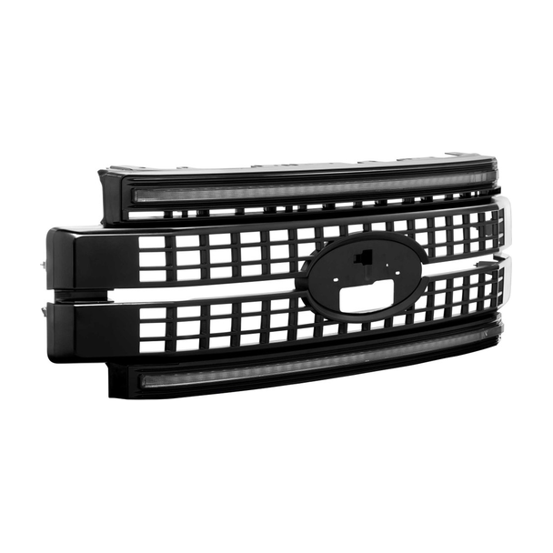 2017-2019 Ford F250 - Morimoto Paintable-Black XBG LED Grille DRL - NP Motorsports