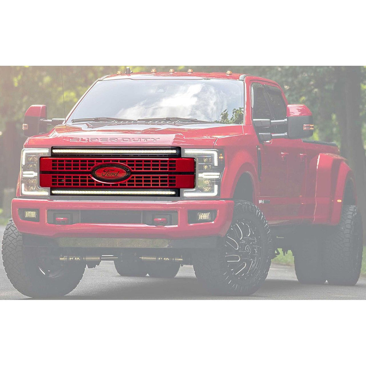 2017-2019 Ford F250 - Morimoto Paintable-Black XBG LED Grille DRL - NP Motorsports