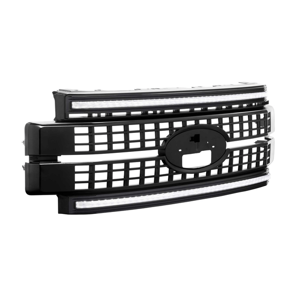 2017-2019 Ford F250 - Morimoto Paintable-Black XBG LED Grille DRL - NP Motorsports