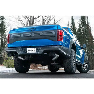 2017-2020 Ford F150 Raptor | MBRP 3-Inch XP Series Resonator Back Dual Exhaust System with Black Tips; Rear Exit - Truck Accessories Guy