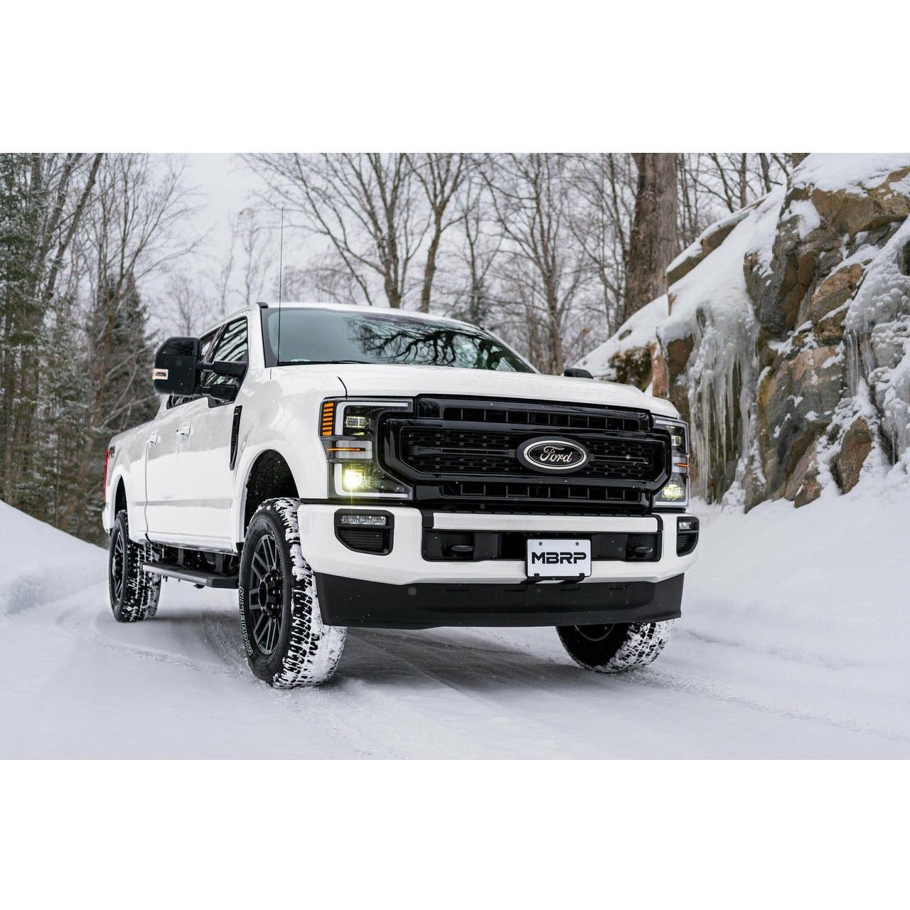 2017-2022 Ford F-250/350 6.2L/7.3L Super/Crew Cab 2017-2022 | MBRP 4" Cat Back, Single Side, Black Coated, - Truck Accessories Guy