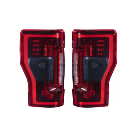 2017-22 Super Duty | Morimoto XB LED Tails (Smoked) - LF350 - Truck Accessories Guy