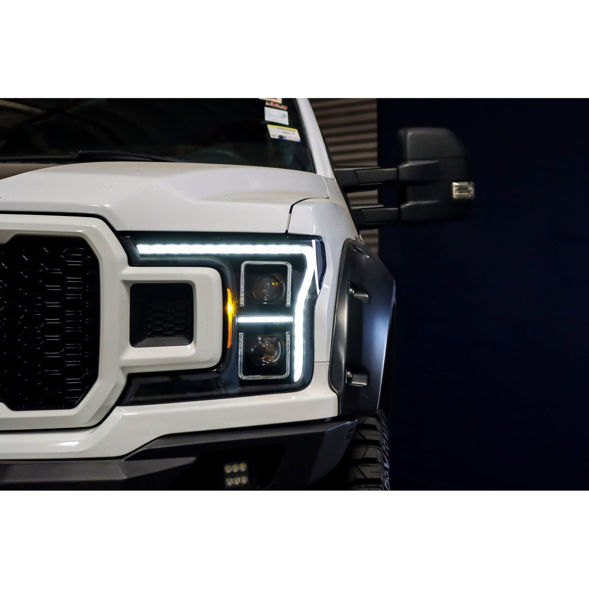 2018-2020 Ford F150 | AlphaRex LUXX Projector Headlights Alpha-Black G2 - Truck Accessories Guy