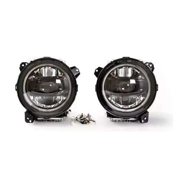 2018-2022 Jeep Gladiator Wrangler | DV8 Offroad LED Headlights (Black) - HLCJL-02 - Truck Accessories Guy