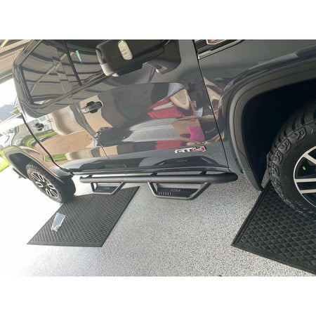 2019-2021 Chevy-GMC 1500, 20-21 2500 / 3500 (Next Generation) Crew Cab All Beds | N-Fab Podium LG Steps (Textured Black) - HPC1980CC-TX - Truck Accessories Guy