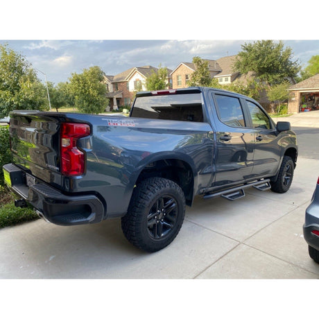 2019-2021 Chevy-GMC 1500, 20-21 2500 / 3500 (Next Generation) Crew Cab All Beds | N-Fab Podium LG Steps (Textured Black) - HPC1980CC-TX - Truck Accessories Guy