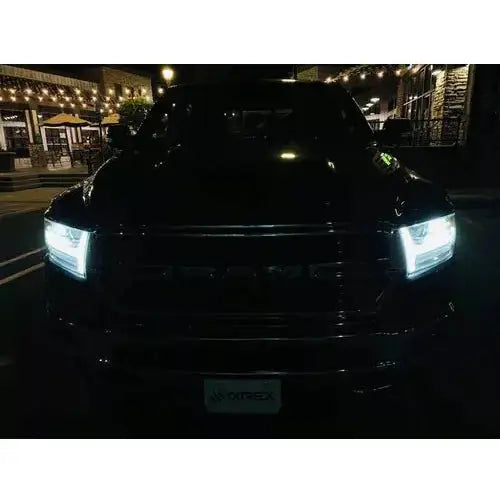 2019-2022 Dodge Ram 1500 | Alpharex PRO-Series Projector Headlights Jet Black - Truck Accessories Guy