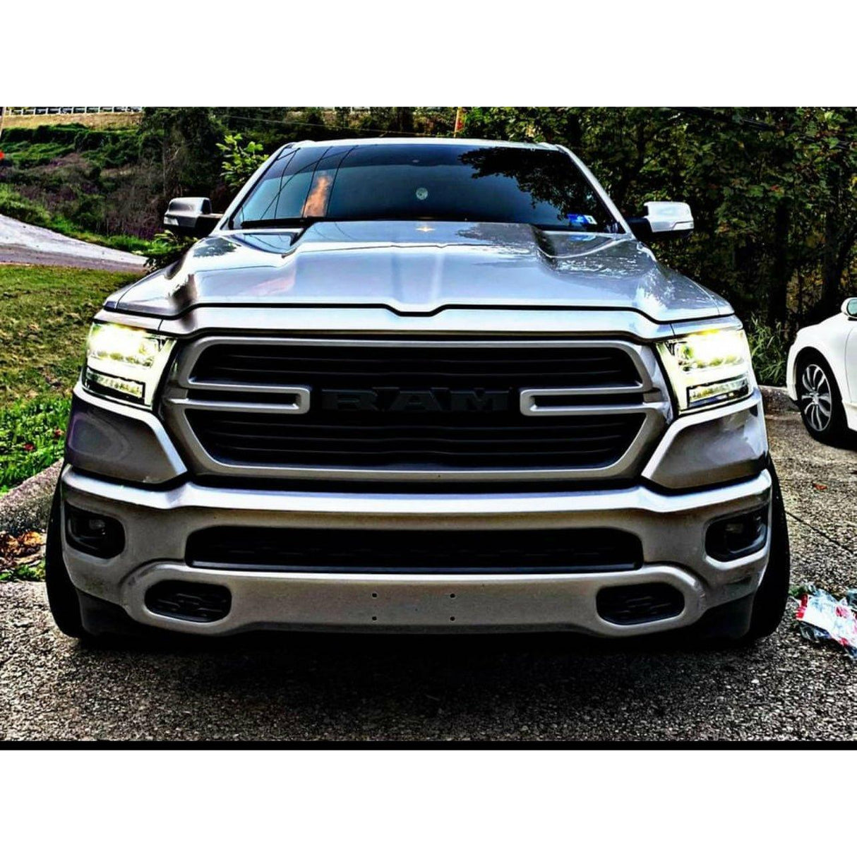 2019-2022 Dodge Ram 1500 | Alpharex PRO-Series Projector Headlights Jet Black - Truck Accessories Guy