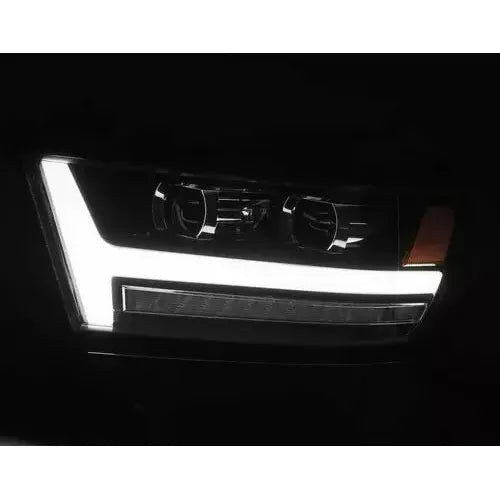 2019-2022 Dodge Ram 1500 | Alpharex PRO-Series Projector Headlights Jet Black - Truck Accessories Guy