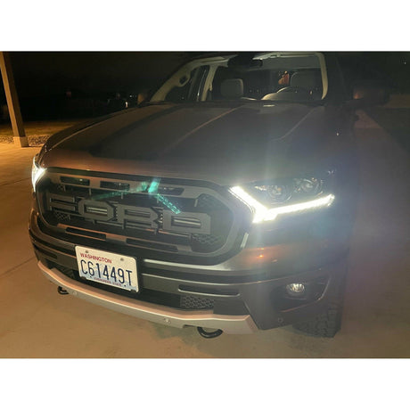 2019-2023 Ford Ranger | AlphaRex LUXX-Series Projector Headlights AlphaBlack - Truck Accessories Guy