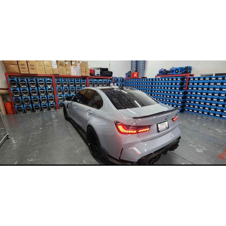 2019+ BMW G80/G20/G28 3 Series - GTS OLED STYLE TAIL LIGHTS - Factory Red - NP Motorsports