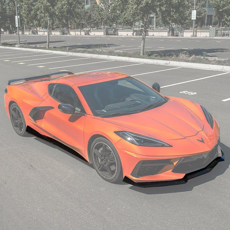 2020-2023 Chevrolet C8 Corvette - 5VM FRONT SPLITTER (2-PIECE VERSION) & SIDE SKIRTS - NP Motorsports