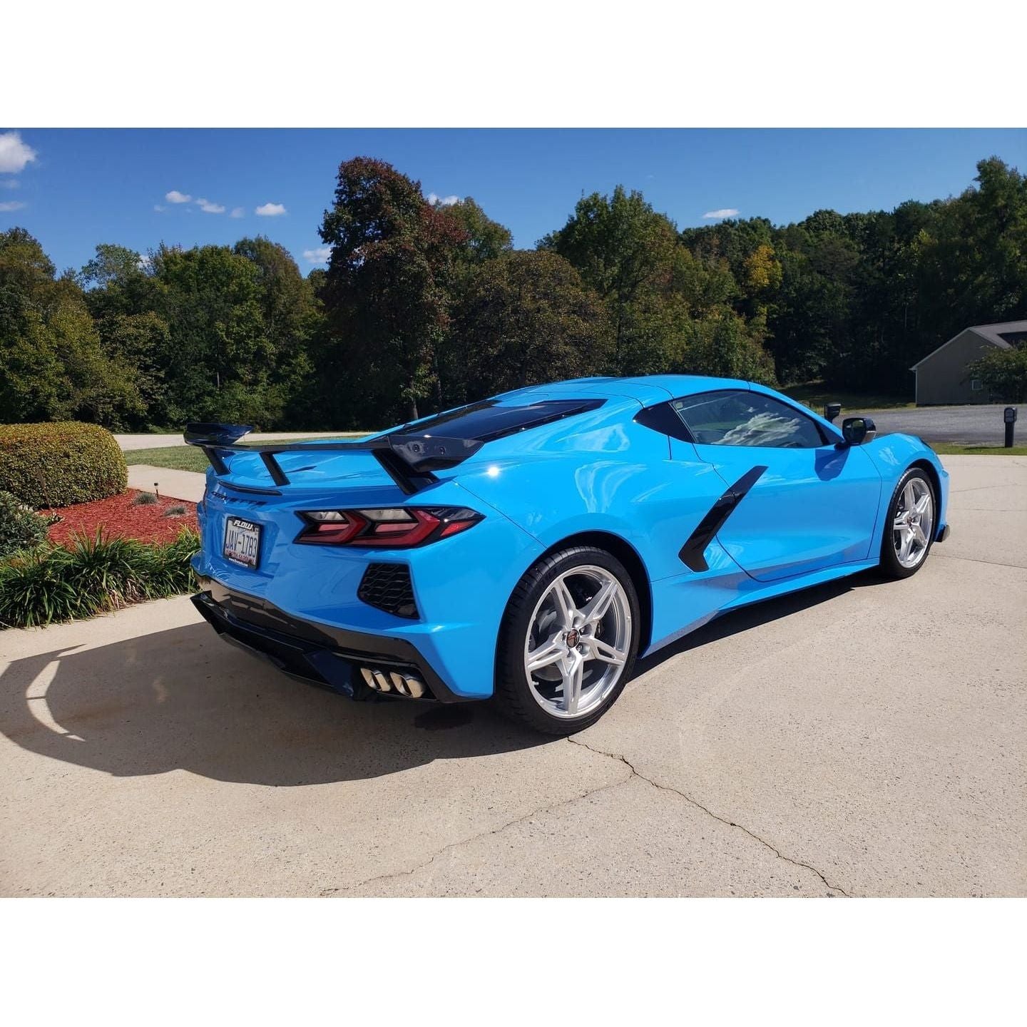 2020-2023 Chevrolet Corvette C8 - Carbon Flash High Wing Spoiler - NP Motorsports