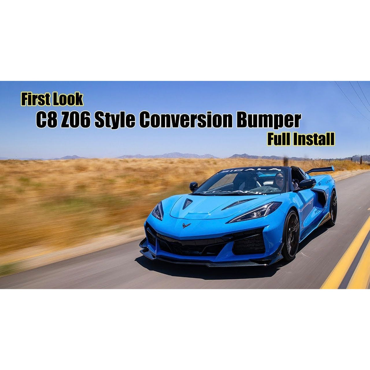 2020-2024 Chevorlet Corvette C8 Z06 - Front Bumper Conversion Kit - NP Motorsports