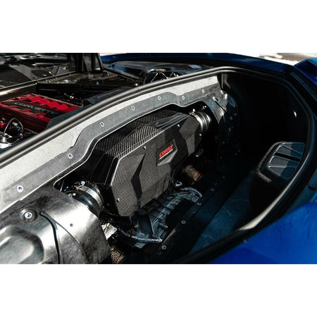 2020+ Chevrolet Corvette C8 | Corsa Carbon Fiber Closed Box Air Intake Kit w/ DryTech Filter - TAG Motorsports