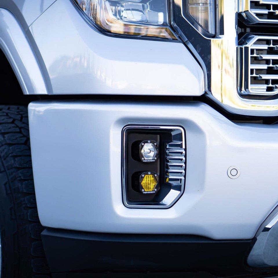 2020+ GMC 2500/3500 | Baja Designs S1 Dual Fog Pocket Kit - Truck Accessories Guy