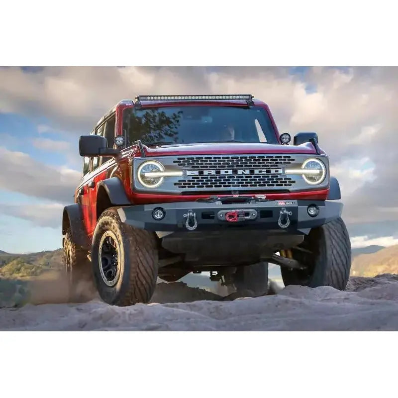 2021-2023 Ford Bronco | Warn Elite Front Bumper 107870 - Truck Accessories Guy