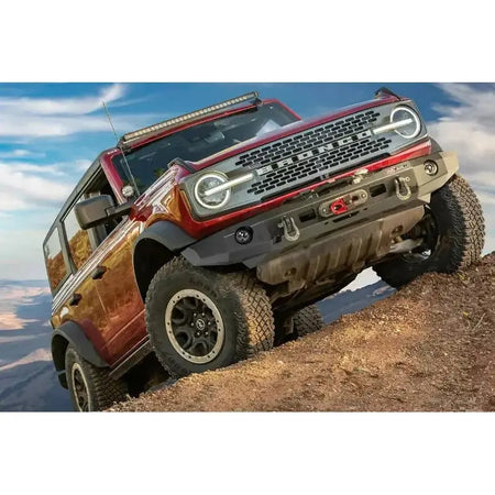 2021-2023 Ford Bronco | Warn Elite Front Bumper 107870 - Truck Accessories Guy