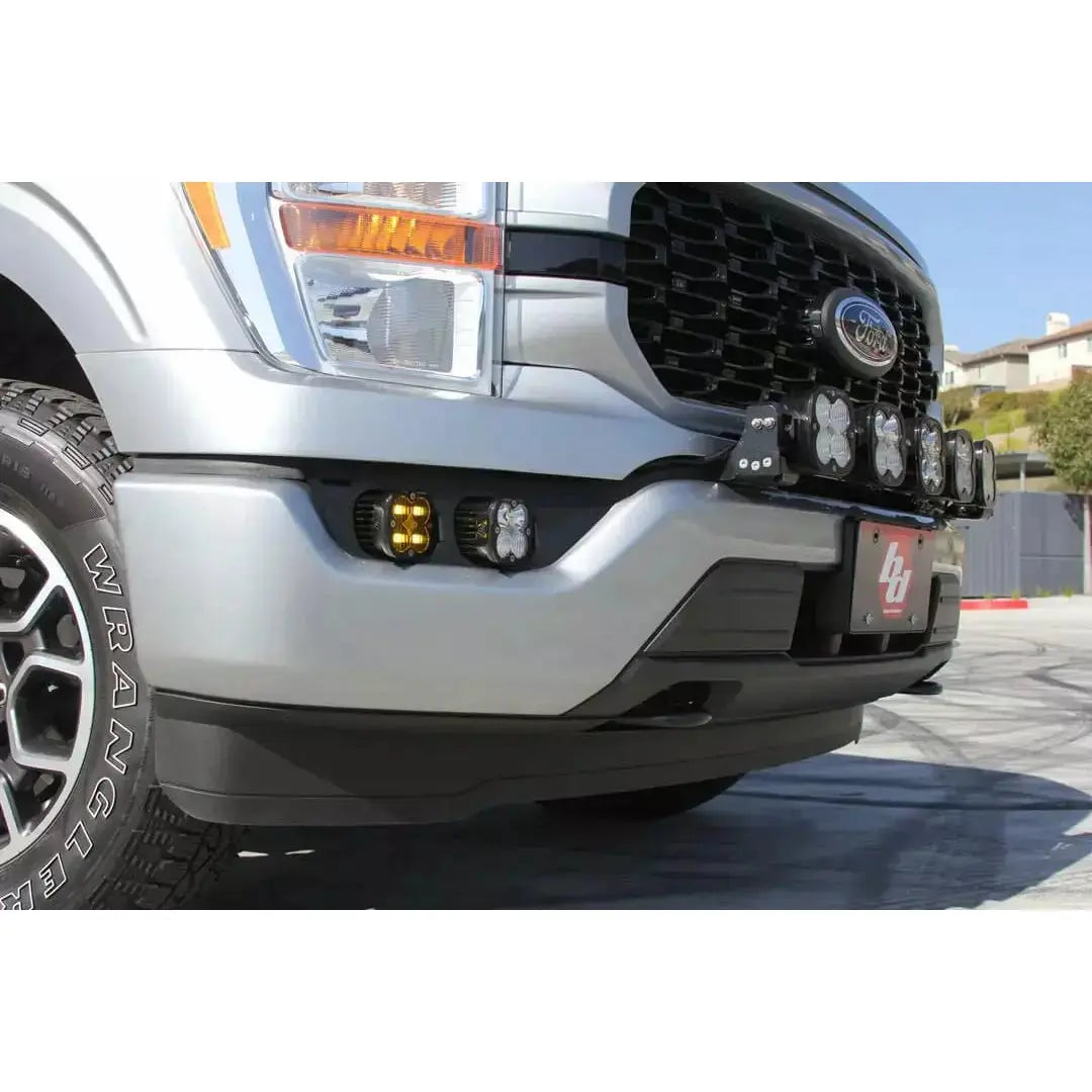 2021-2023 Ford F150 | Baja Designs Ford F150 Fog Pocket Kit SAE Amber/Sport - Truck Accessories Guy