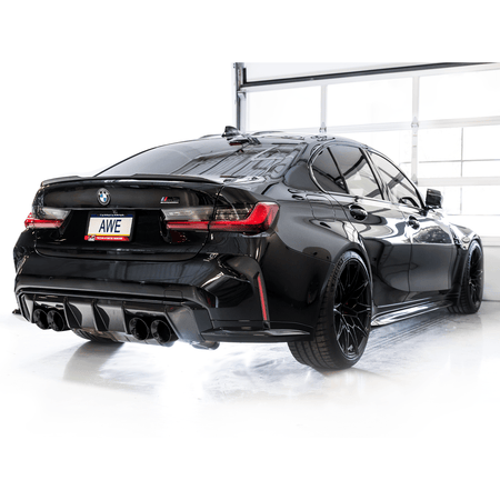 2021+ BMW M3 | M4 G8X | AWE SwitchPath Cat Back Exhaust w/Diamond Black Tips - TAG Motorsports