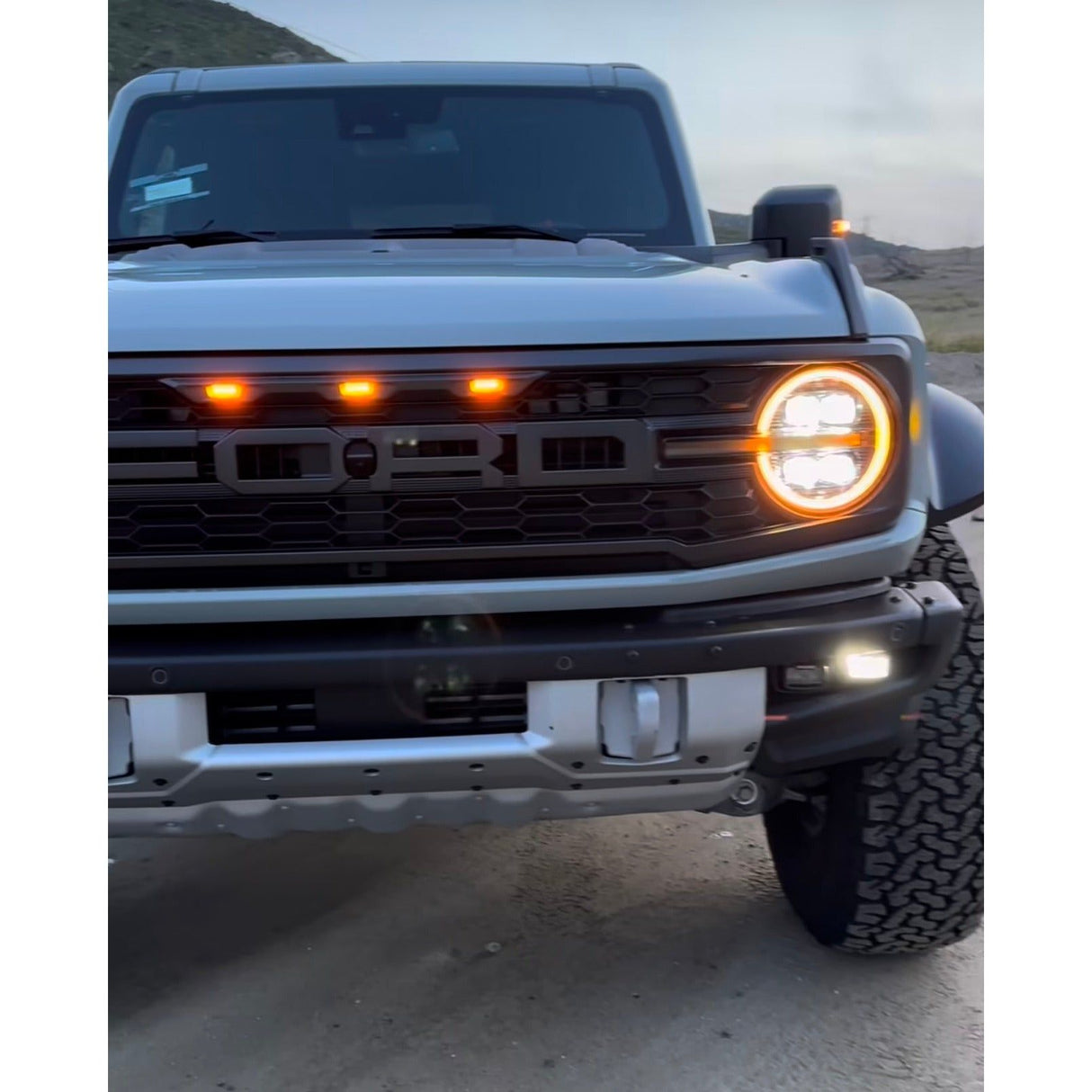 2021+ Ford Bronco - Alpharex NOVA-Series Projector Headlights - Alpha-Black - NP Motorsports