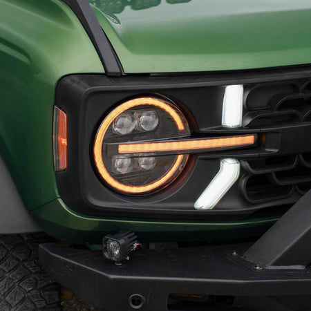 2021+ Ford Bronco - FORM Lighting LED Projector Headlights - Amber Or White DRL - NP Motorsports