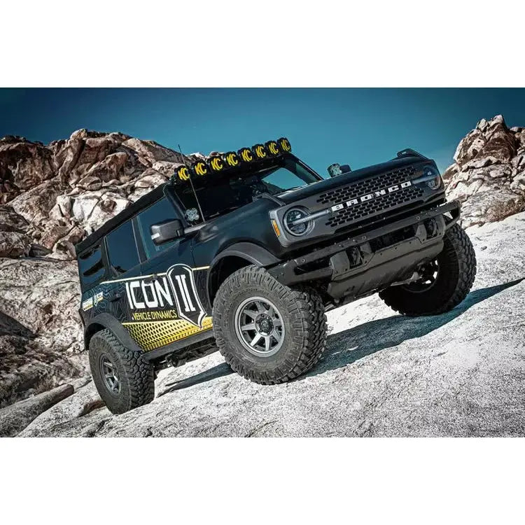 2021+ Ford Bronco | ICON Vehicle Dynamics 2-3" Lift Stage 7 Suspension System Tubular Arms - K40017T - Truck Accessories Guy