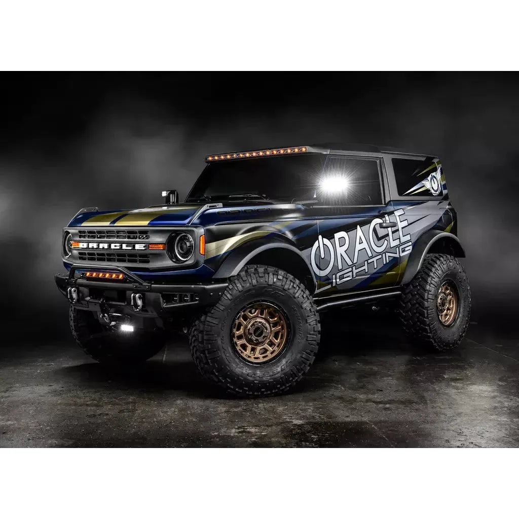2021+ Ford Bronco | Oracle Lighting Integrated Windshield Rood LED Light Bar System Black - Truck Accessories Guy