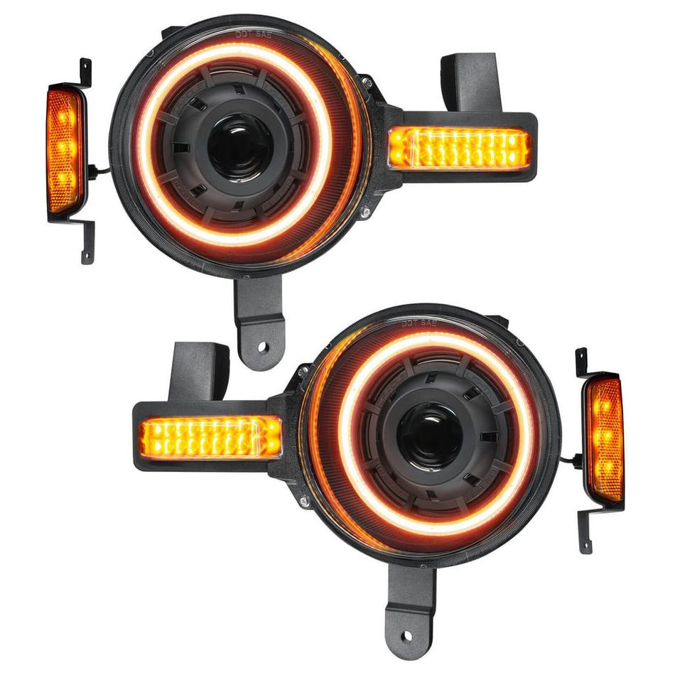 2021+ Ford Bronco - Oracle Lighting Oculus Bi LED Projector Headlights Amber - NP Motorsports