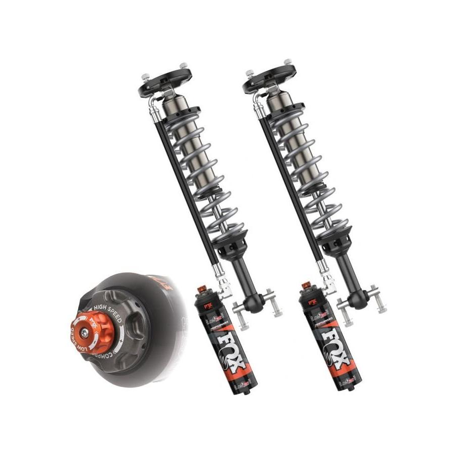 2021+ Ford F150 - Front Coilover Fox 2.5 Performance Elite Series Shocks, DSC, 0-2″ Lift - NP Motorsports