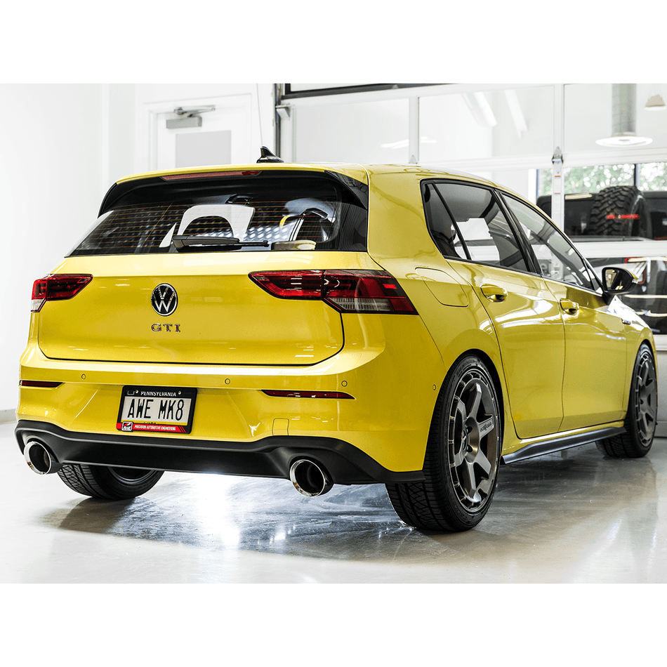 2022+ Volkswagen Golf GTI | AWE Tuning Touring Edition Cat-Back Exhaust w/Diamond Black Tips - TAG Motorsports