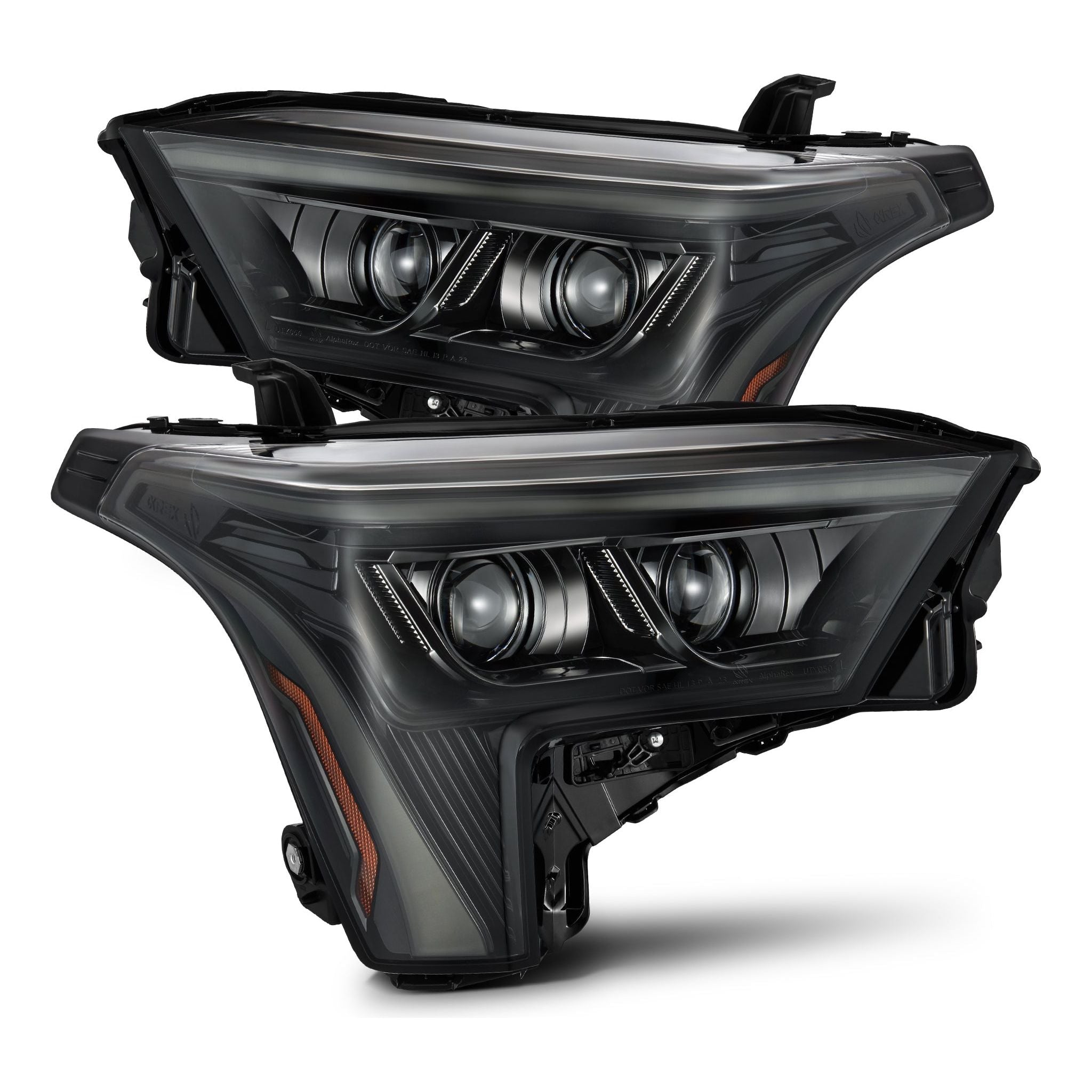 2022+ Toyota Tundra/Sequoia - Alpharex LUXX-Series LED Projector Headlights  Alpha-Black