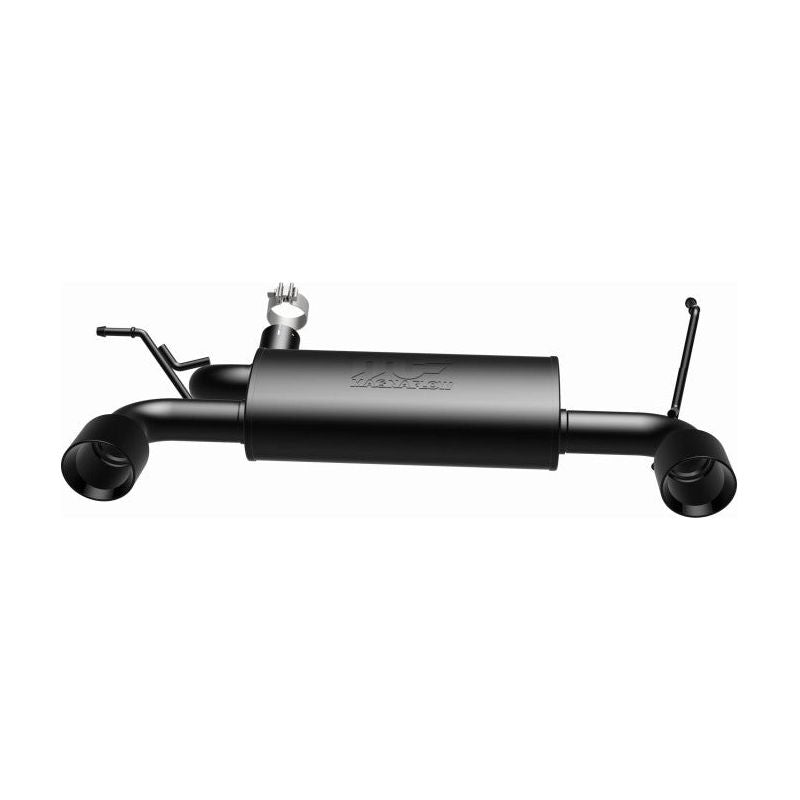 MagnaFlow 07-17 Jeep Wrangler JK 3.8/3.6L Dual Split Rear Exit Black Axle-Back Exhaust