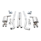 AWE Tuning 2015+ Dodge Challenger 6.4L/6.2L Non-Resonated Touring Edition Exhaust - Quad Silver Tips