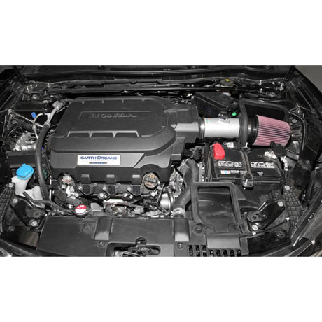 K&N 13-14 Honda Accord 3.5L V6 69 Series Typhoon Air Intake System - Silver Cold Air Intake Kit