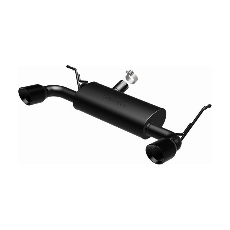 MagnaFlow 07-17 Jeep Wrangler JK 3.8/3.6L Dual Split Rear Exit Black Axle-Back Exhaust