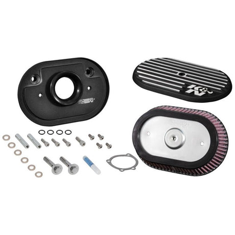 K&N Street Metal Intake System for 02-06 Harley Davidson Road King F/I 88cl Side Draft Dyna/Softail