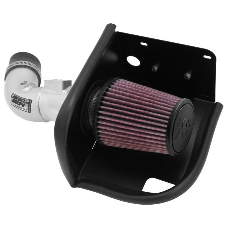 K&N 11-12 Ford Fiesta 1.6L L4 Silver Typhoon Performance Intake