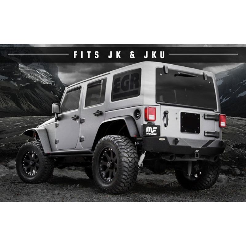 MagnaFlow 07-17 Jeep Wrangler JK 3.8/3.6L Dual Split Rear Exit Black Axle-Back Exhaust