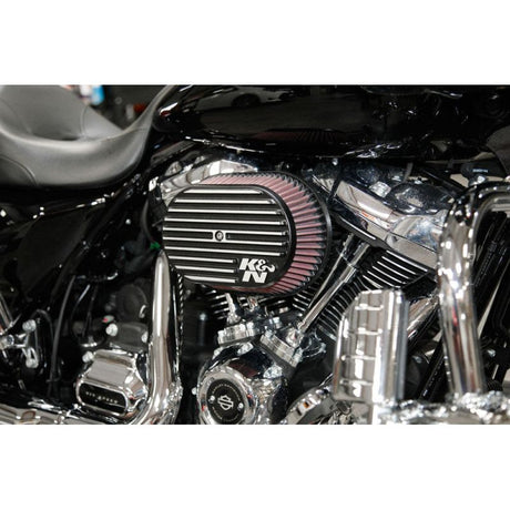 K&N Street Metal Intake System for 02-06 Harley Davidson Road King F/I 88cl Side Draft Dyna/Softail