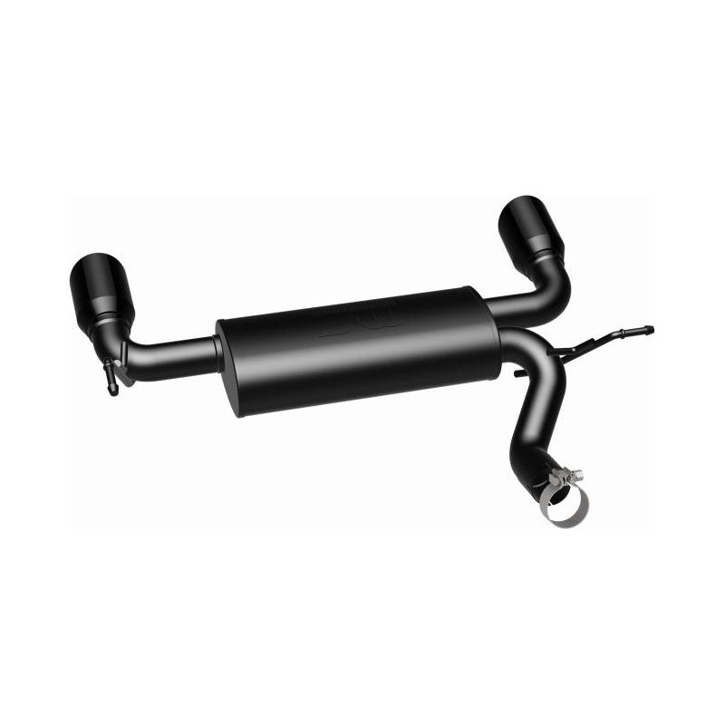 MagnaFlow 07-17 Jeep Wrangler JK 3.8/3.6L Dual Split Rear Exit Black Axle-Back Exhaust