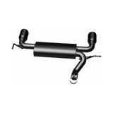 MagnaFlow 07-17 Jeep Wrangler JK 3.8/3.6L Dual Split Rear Exit Black Axle-Back Exhaust